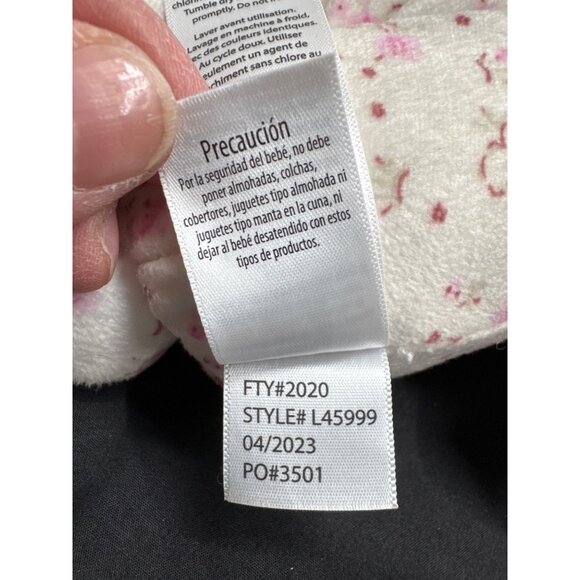 Little Me Baby Doll Brown Hair Plush Soft Toy 2023 Polyester Rattle Lovie Securi - Picture 6 of 6